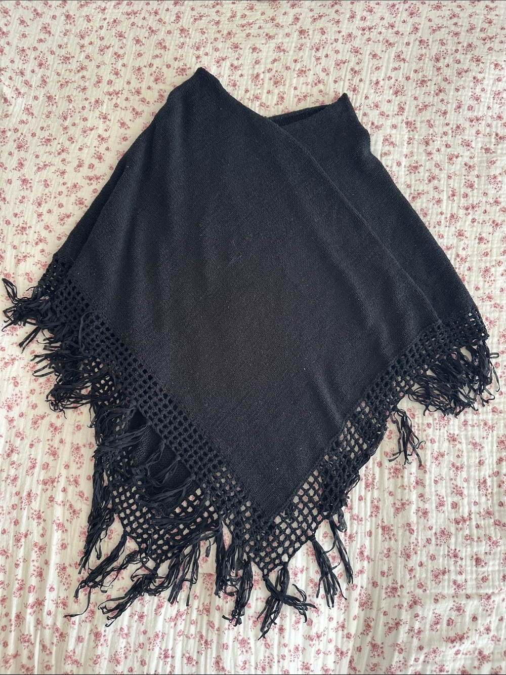 Vintage Knit Poncho